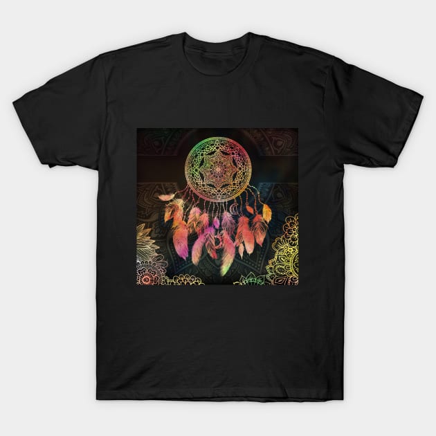 Mystical Dreamcatcher T-Shirt by MCAshe spiritual art 